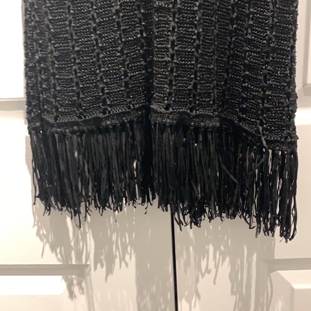 Pretty & Sexy Guess Black Knitted Ribbon With Beaded Tassels Dress - Picture 4 of 10